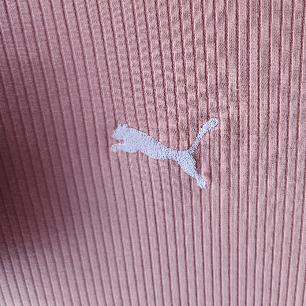 Puma Elevated Essentials Mini Pink Dress Women's Size M Bodycon Ribbed - Picture 4 of 7